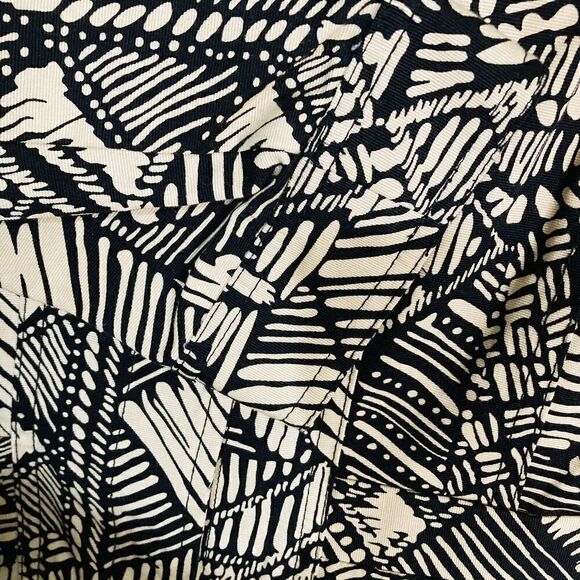 Ruby Rd. Sz 12 Geometric Design w Beading Neckline Brown & Tan Jacket 3/4 Sleeve - Picture 10 of 11